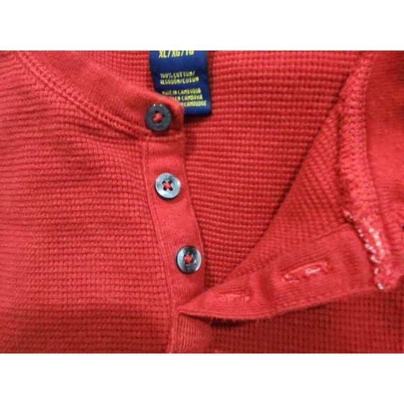 Ralph lauren Polo Button Up red Thermal Shirt XL - Picture 6 of 6